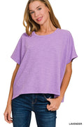 Zenana Cotton Slub Oversize Tee