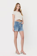 Vervet Super High Rise Drawstring Cuffed Shorts