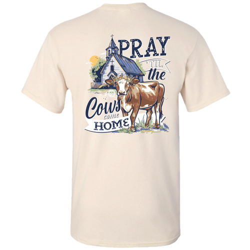2764 Pray Cow Home - Natural: Natural