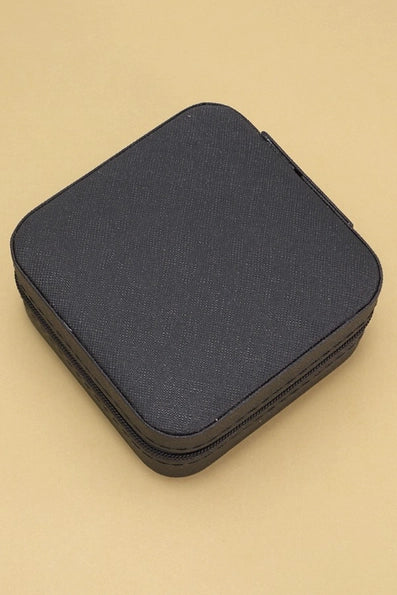Jewelry Organizer Travel Box Case - Black