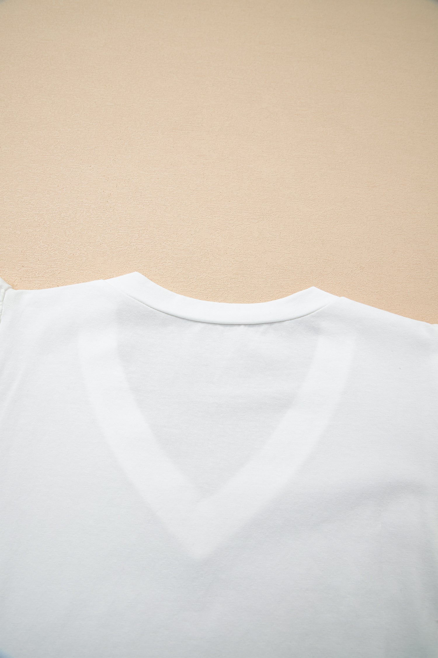 White Eyelet Crochet Splicing Short Sleeve Plus Size Tee