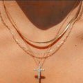 18K Stainless Steel Tarnish Free Layered Necklace