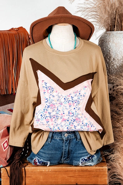 Floral Patchwork Star Tee