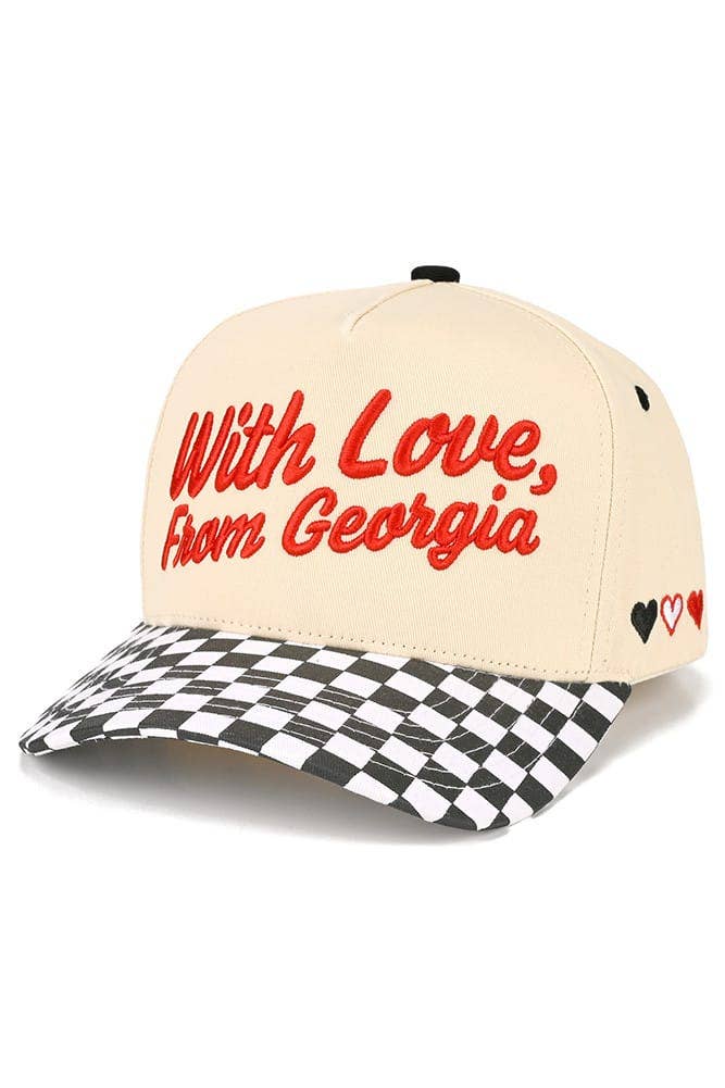 With Love, From Georgia Embroidered Baseball Cap